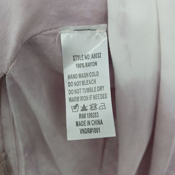 Surf Gypsy Purple White Tie Dye Cover Up With Tassels Small Kaftan Topper - Picture 4 of 11